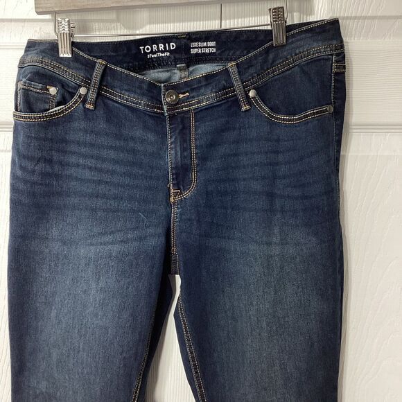 Torrid Jeans Luxe Slim Boot Super Stretch Torrid Feel The Fit 14R - Picture 5 of 11